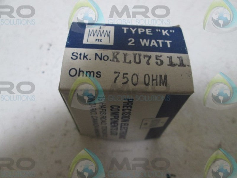 PEC KLU7511 POTENTIOMETER  NSMP