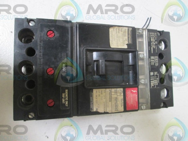 WESTINGHOUSE LB3400 CIRCUIT BREAKER 400A w/ 2605DI5G05 SHUNT TRIP  UNMP
