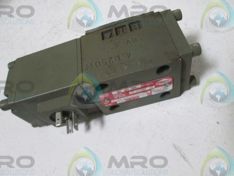 HERION S6SH10G020001100 HYDRAULIC VALVE  UNMP