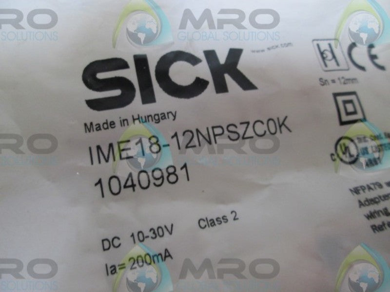 SICK IME18-12NPSZC0K INDUCTIVE SENSOR * NEW IN A FACTORY BAG *