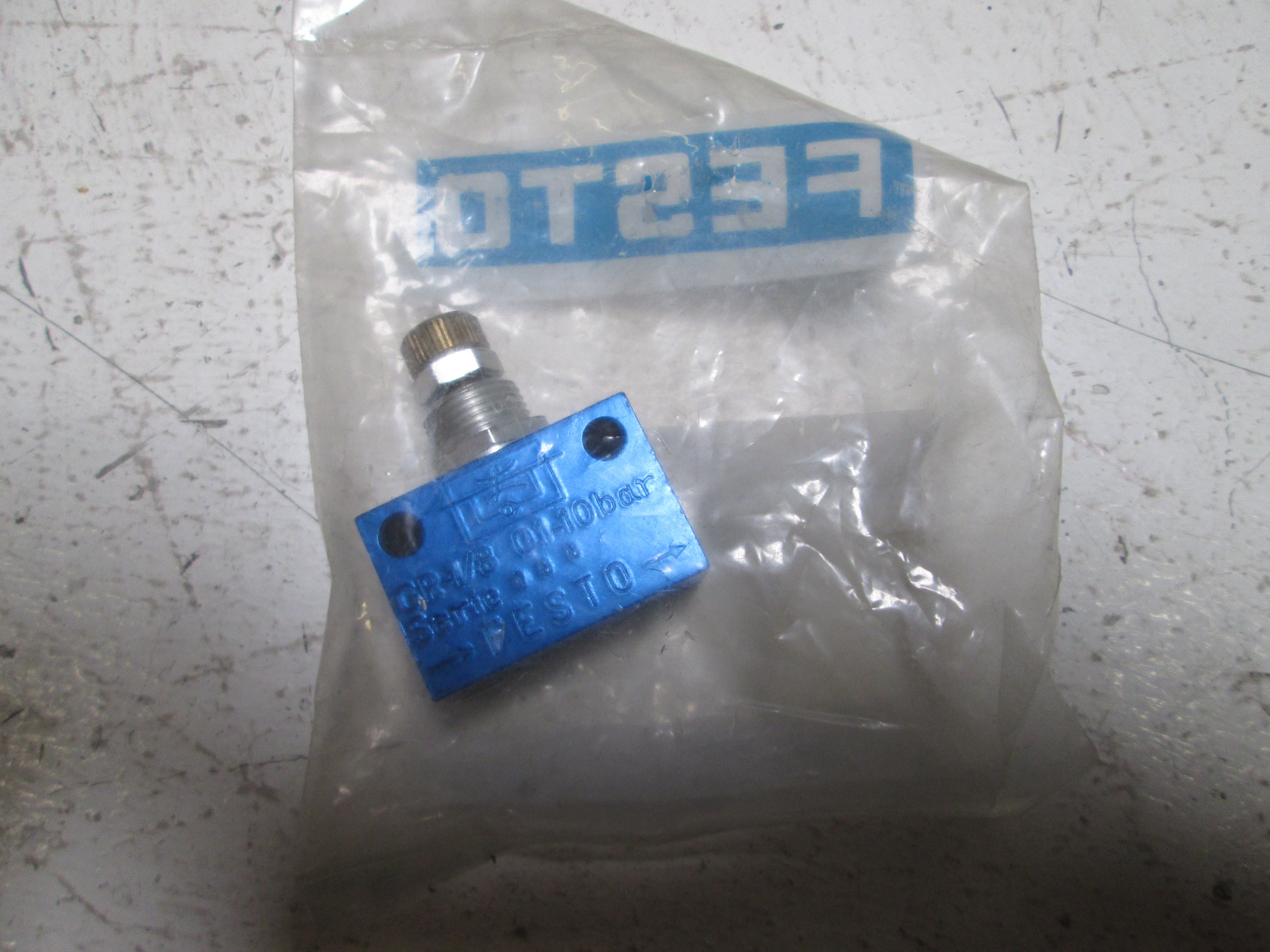 FESTO GR-1/8 0/1-10 BAR FLOW CONTROL * NEW IN FACTORY BAG *