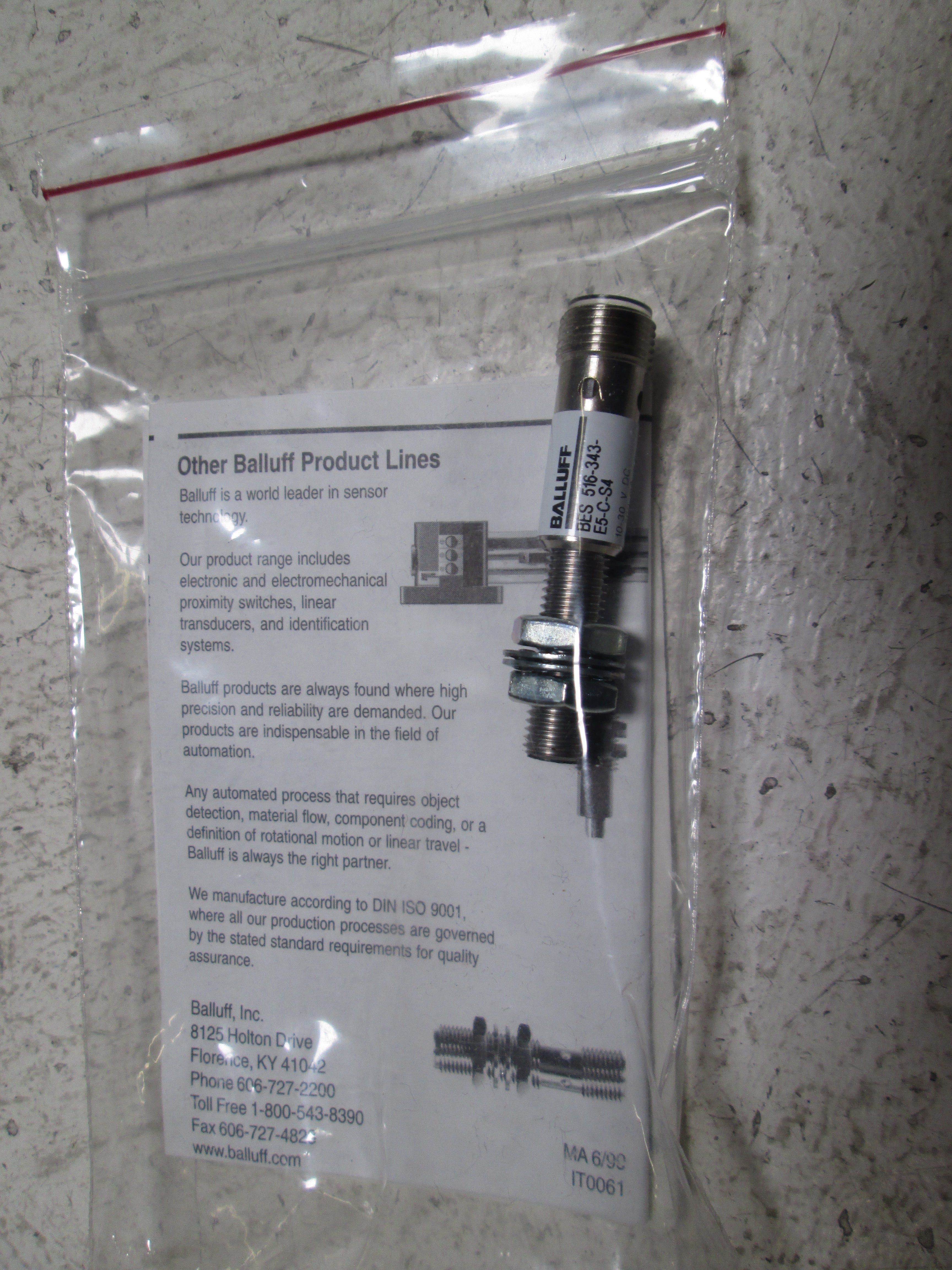 BALLUFF BES-516-343-E5-C-S4 SENSOR * NEW IN A BAG *