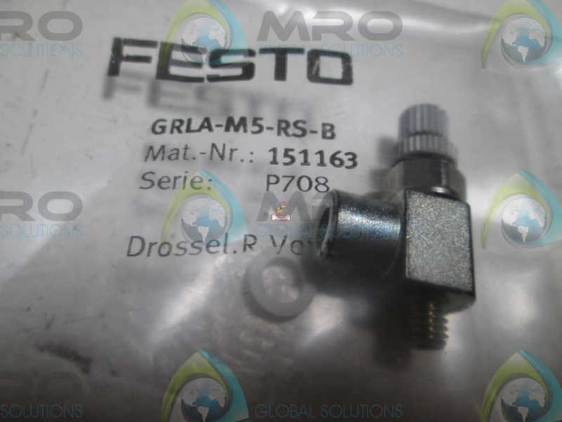 FESTO GRLA-M5-RS-B ONE WAY CONTROL VALVE  NSMP