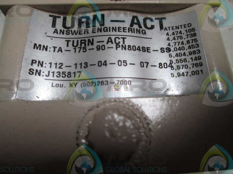 TURN-ACT TA-175-90-PN804SE-SS CYLINDER  UNMP
