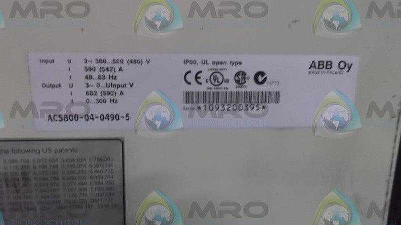 ABB ACS800-04-0490-5 MODULE * REFURB *