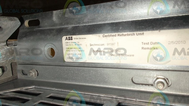 ABB ACS800-04-0490-5 MODULE * REFURB *