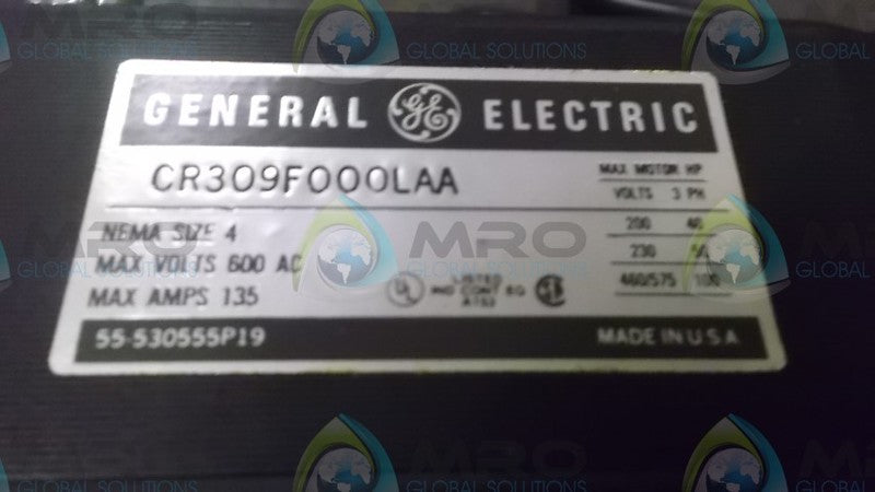 GENERAL ELECTRIC CR309F000LAA  NSNP