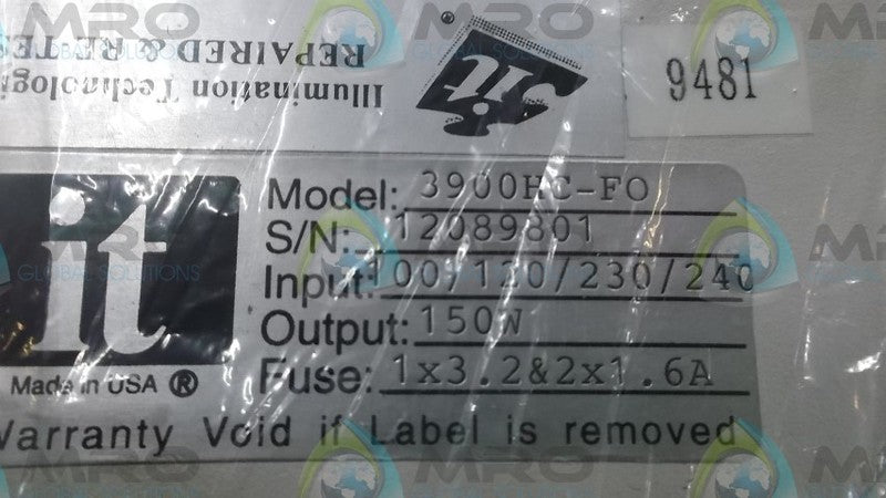 IT 3900HC-FO  NSMP
