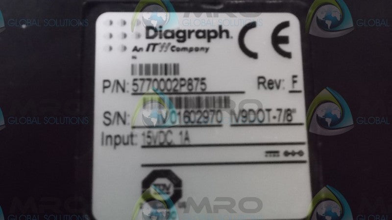 DIAGRAPH 5770002P875 PRINTHEAD  NSMP