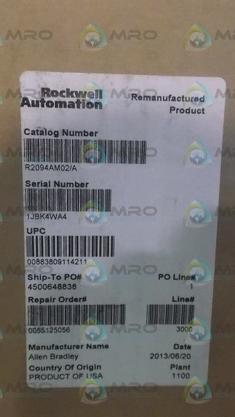 ALLEN BRADLEY 2094AM02/A * NEW IN BOX REMANUFACTURED *