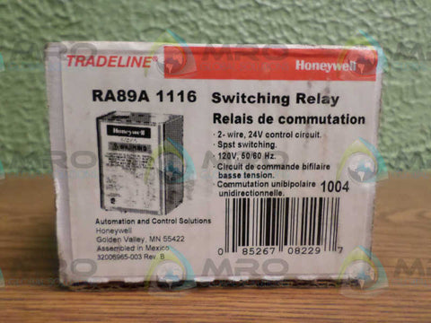 HONEYWELL RA891A1116 SWITCHING RELAY * NEW IN BOX *