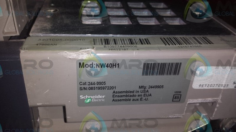 SQUARE D MASTERPACT NW40H1 W/MICROLOGIC 6.0A * NEW IN BOX *