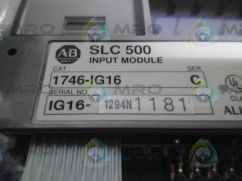INDUSTRIAL SPARE PART SLC 500 1746-IG16 SER. C INPUT MODULE  NSNP