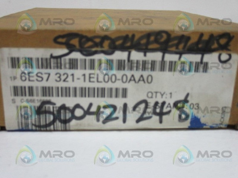 SIEMENS SIMATIC S7 6ES7321-1EL00-0AA0 DIGITAL INPUT MODULE * FACTORY SEALED *