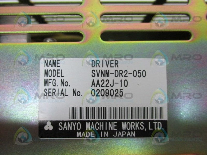 SANYO SVNM-DR2-050 NUTRUNNER DRIVE  UNMP
