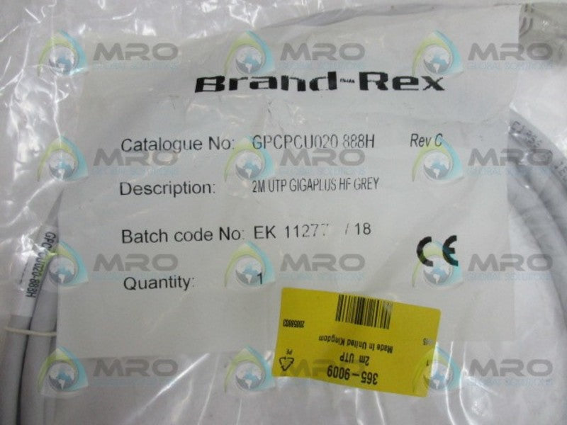 BRAND-REX GPCPCU020888H PATCH CABLE  NSMP