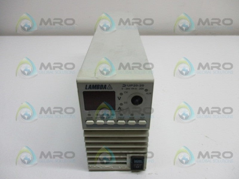 LAMBDA ZUP20-20 POWER SUPPLY  UNMP
