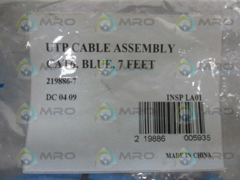 AMP 219886-7 CAT6 CABLE 7'  NSMP