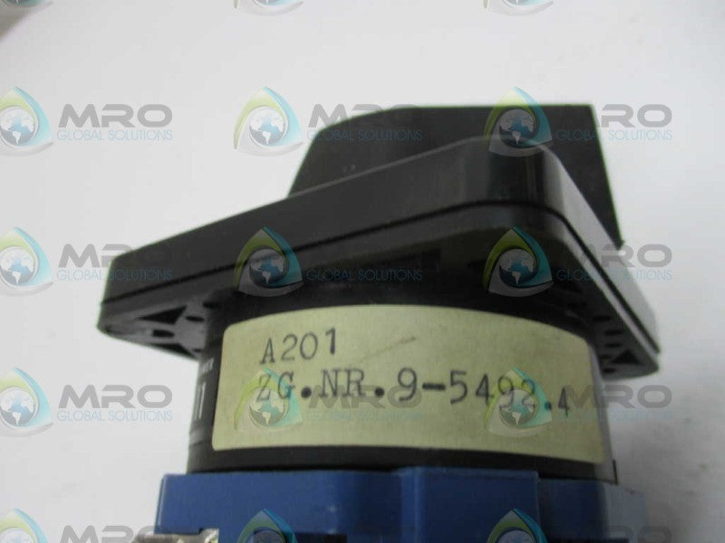 KRAUS & NAIMER A201 2G.NR.9-5492.4 ROTARY SWITCH  NSNP