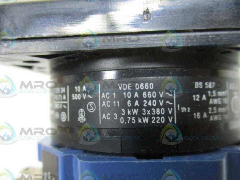 KRAUS & NAIMER A201 2G.NR.9-5492.4 ROTARY SWITCH  NSNP