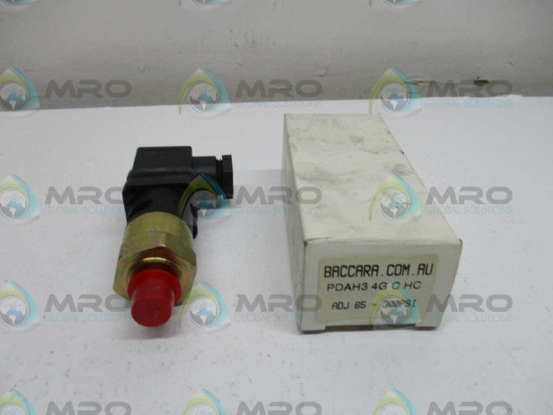 BACARRA PDAH34GCHC SENSOR PRESSURE SWITCH 65-300 PSI  NSMP
