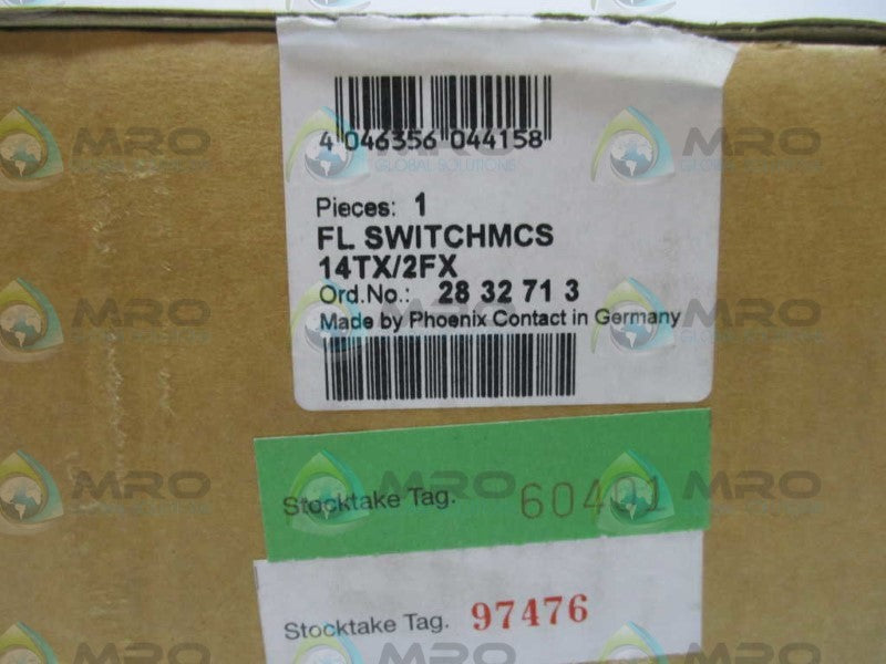 PHOENIX CONTACT FLSWITCHMCS14TX/2FX 2832713 ETHERNET SWITCH  NSMP