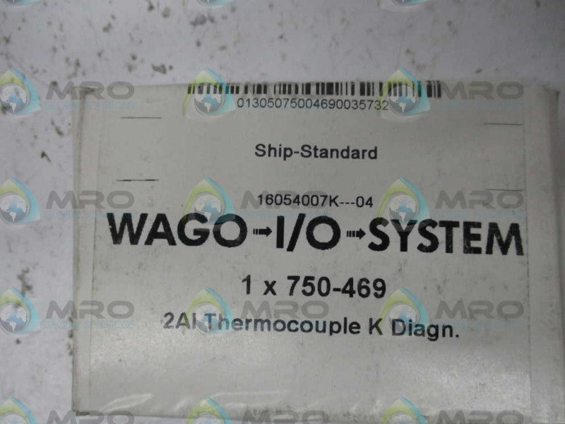WAGO 750-469 THERMOCOUPLE INPUT MODULE * FACTORY SEALED *