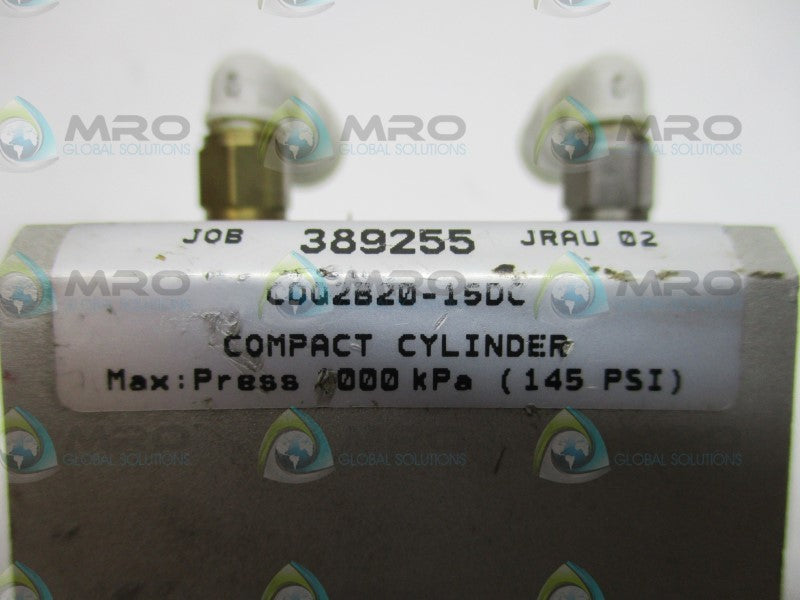 SMC CDQ2B20-15DC PNEUMATIC CYLINDER  UNMP