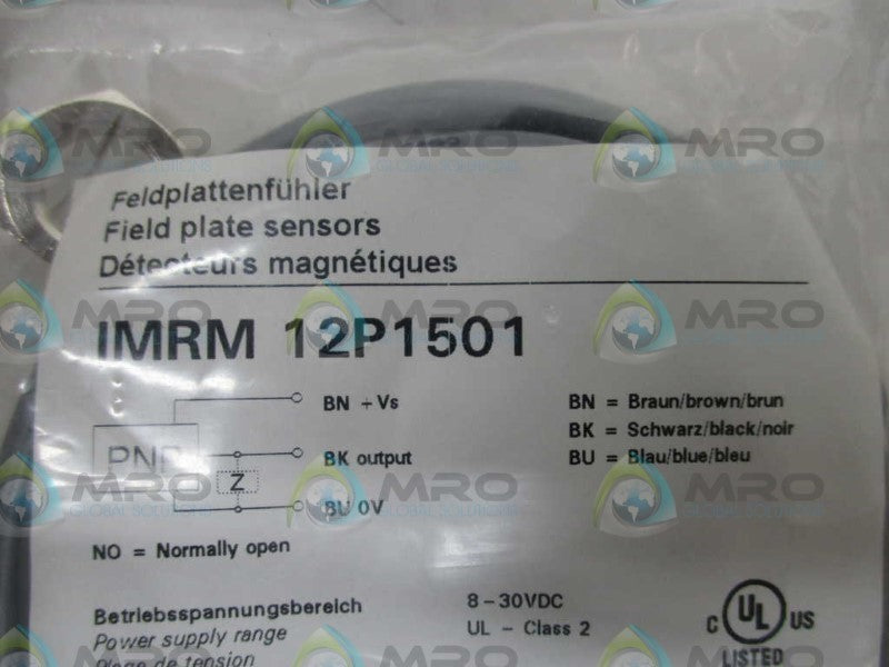BAUMER IMRM12P1501 PROXIMITY SENSOR * NEW IN FACTORY BAG *
