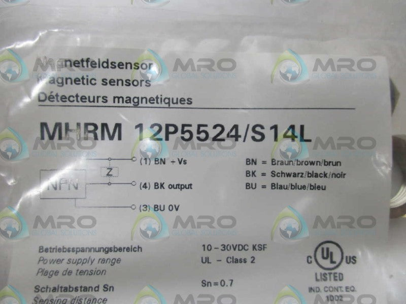 BAUMER MHRM12P5524/S14L PROXIMITY SENSOR  NSMP