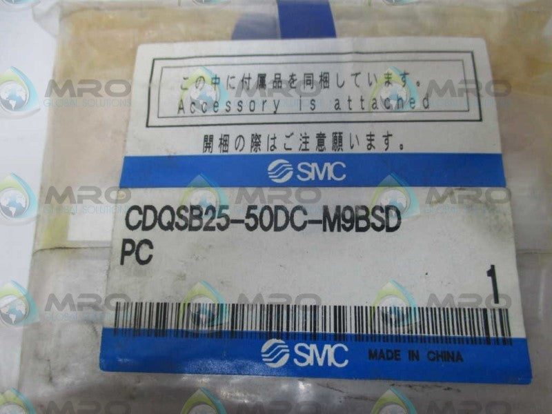 SMC CDQSB25-50DC-M9BSD PNEUMATIC CYLINDER  NSMP