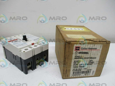 CUTLER HAMMER HFD3080L CIRCUIT BREAKER 80A * NEW IN BOX *