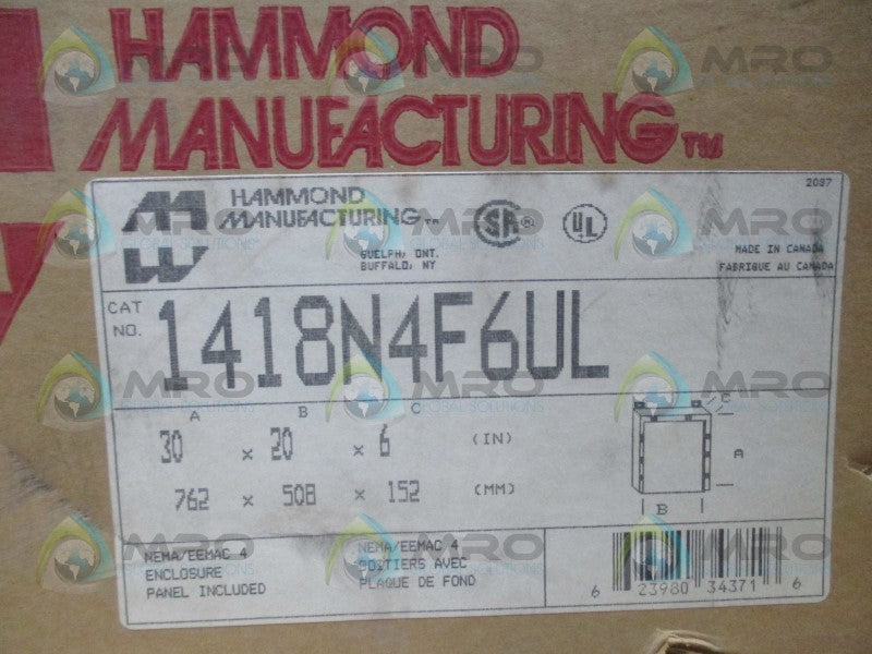 HAMMOND 1418N4F6UL ENCLOSURE  NSMP