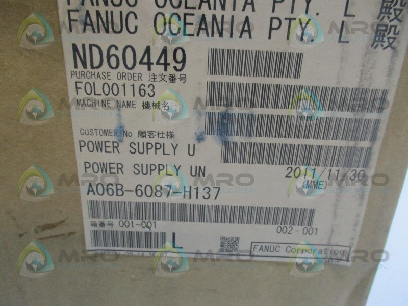 FANUC A06B-6087-H137  NSMP