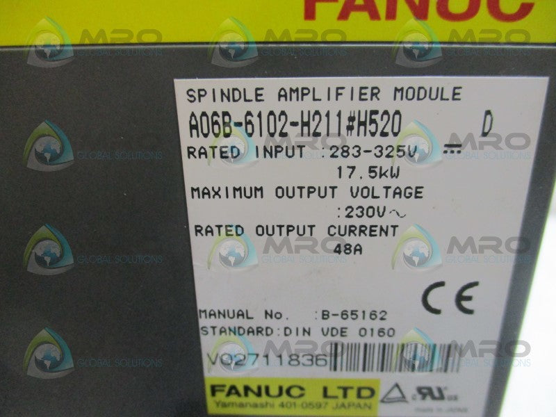 FANUC A06B-6102-H211#H520 SERVO AMPLIFIER  UNMP