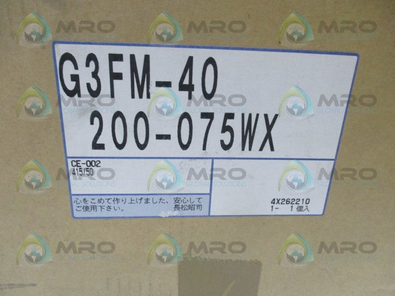 GTR G3FM-40-200-075WX INDUCTION MOTOR  NSMP