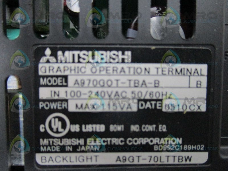 MITSUBISHI A97OGOT-TBA-B GRAPHIC OPERATION TERMINAL  NSMP