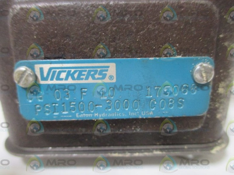 VICKERS CG 03 F 10 175068 RELIEF VALVE * NEW OUT  OF A BOX *