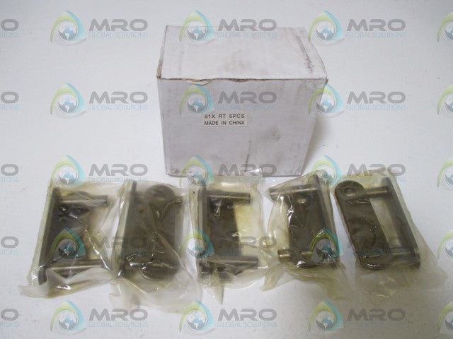 LOT OF 5 81X RT ROLLER CHAIN CONNECTION LINKS *NEW IN BOX*