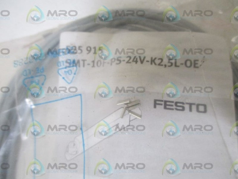 FESTO SMT-10F-PS-24V-K2,5L-OE PROXIMITY SWITCH * NEW IN A FACTORY BAG *