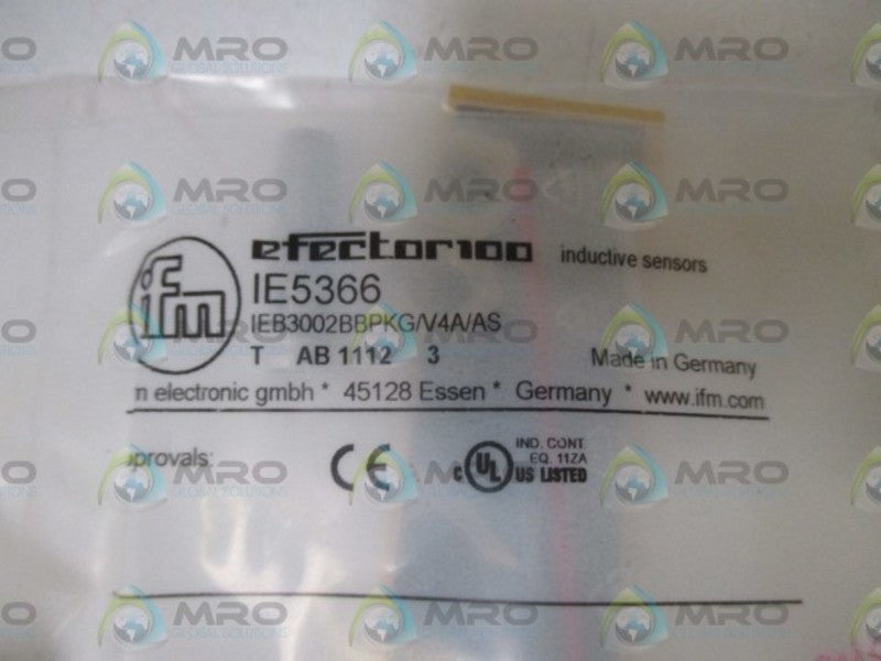 IFM EFECTOR IE5366 INDUCTIVE PROXIMITY SENSOR * NEW IN FACTORY BAG *