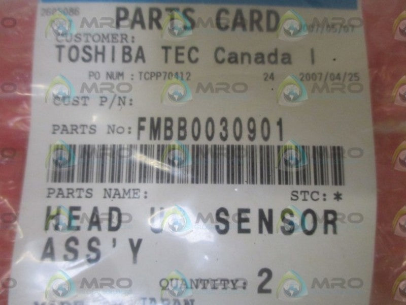 TOSHIBA FMBB0030901 HEAD UP SENSOR (2QTY.) * NEW IN A BAG *