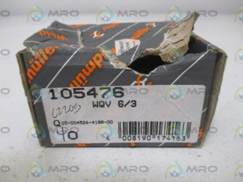 LOT OF 40 WEIDMULLER WQV 6/3 CROSS-CONNECTOR TERMINALS *NEW IN BOX*