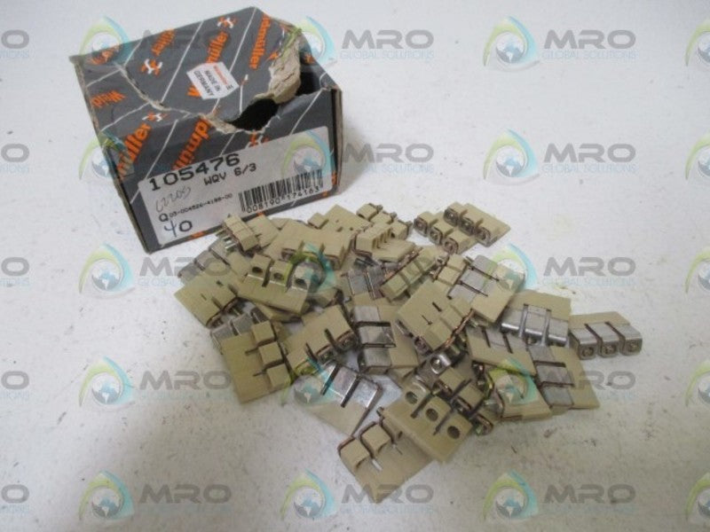 LOT OF 40 WEIDMULLER WQV 6/3 CROSS-CONNECTOR TERMINALS *NEW IN BOX*