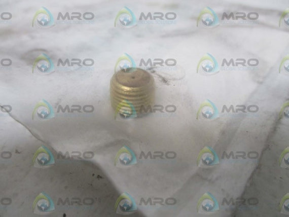 LOT OF 2 SULLAIR 02250125-774 PLUG BRASS 1/8 NPT X1/32 *NEW IN A FACTORY BAG*