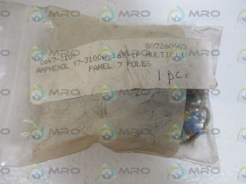 AMPHENOL 97-3100A-16S-1P CIRCULAR CONNECTOR * NEW IN A BAG *