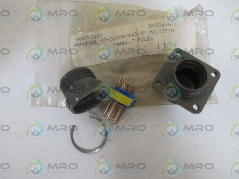 AMPHENOL 97-3100A-16S-1P CIRCULAR CONNECTOR * NEW IN A BAG *