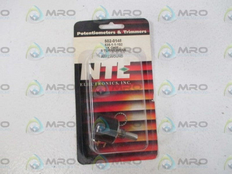 NTE 502-0148 POTERMTIOMETER & TRIMMER * ORIGINAL PACKAGE *