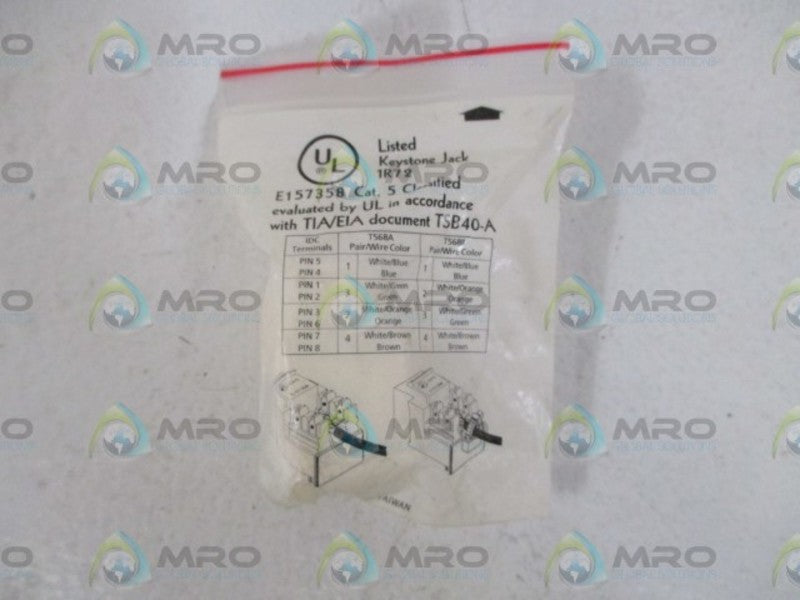 LOT OF 16 KEYSTONE JACK E157358 COMMUNICATION CIRCUIT ASSEMBLY *NEW IN A BAG*