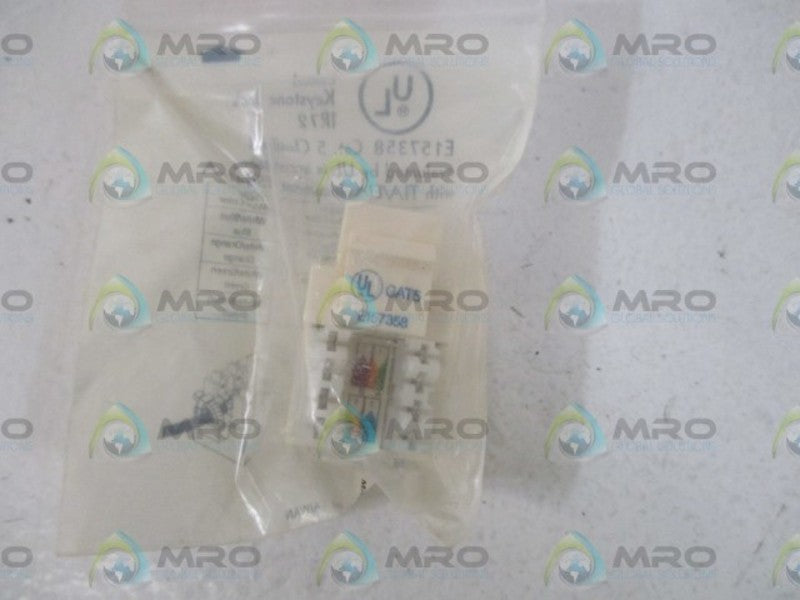 LOT OF 16 KEYSTONE JACK E157358 COMMUNICATION CIRCUIT ASSEMBLY *NEW IN A BAG*